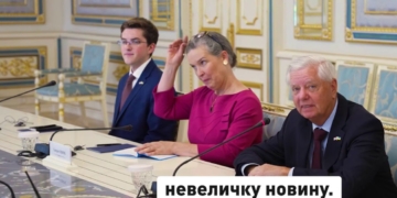 Ліндсі Грем у Києві зустрівся з Зеленським і повідомив журналістам хорошу новину (ВІДЕО)