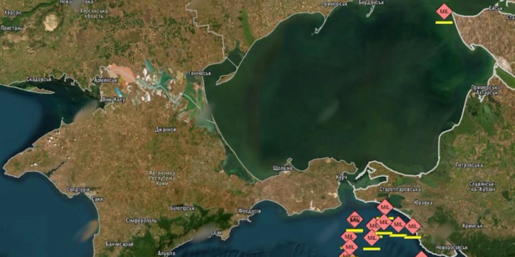 За вчора українські СБС уразили ще 13 суден «тіньового флоту» у Чорному та Азовському морях, загалом – 172