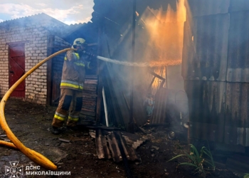З 10 пожеж на Миколаївщині за добу одна була внаслідок російської атаки (ФОТО)