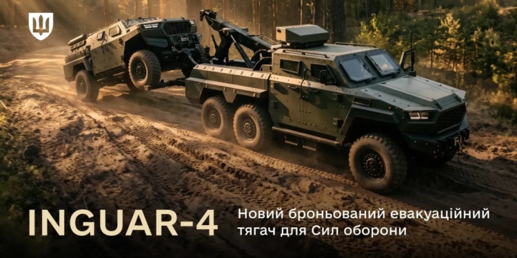 Міноборони допустило до експлуатації евакотягач INGUAR-4 – перші машини вже у війську