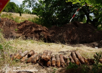 На Миколаївщині під час земляних робіт натрапили на 22 артснаряди минулих війн (ФОТО)