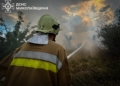 На Миколаївщині за добу було 29 пожеж, зокрема двічі спалахувало в Очакові через російські обстріли (ФОТО)