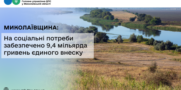 Миколаївщина: На соціальні потреби забезпечено 9,4 млрд грн єдиного внеску