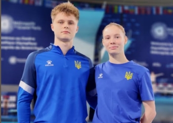 Ксенія Байло та Олексій Середа — чемпіони Європи у синхронних стрибках з вишки серед змішаних пар