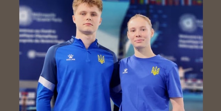 Ксенія Байло та Олексій Середа — чемпіони Європи у синхронних стрибках з вишки серед змішаних пар
