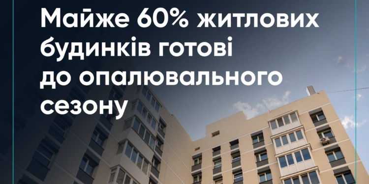 Мінрегіон: до опалювального сезону підготовлені майже 60% житлових будинків