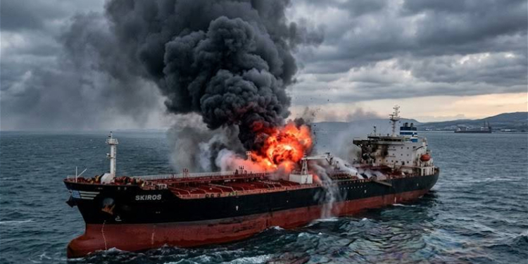 Біля Новоросійська був атакований грецький танкер з російською нафтою