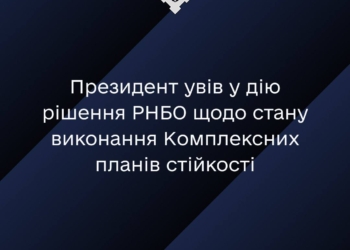 Зеленський увів в дію рішення РНБО щодо виконання Комплексних планів стійкості та підготовки до зими