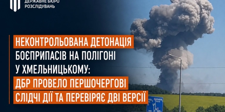 Диверсія або порушення правил – ДБР про страшні вибухи на полігоні в Хмельницькому, де зникли 5 військових