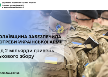 Миколаївщина забезпечила на потреби української армії понад 2 млрд грн військового збору