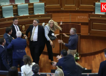 У Косові депутатка жбурнула яйця в прем’єр-міністра під час засідання парламенту (ВIДЕО)