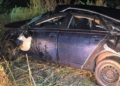 П’яне ДТП на Миколаївщині – Toyota Avensis перекинулась у кювет, 15-річна пасажирка в лікарні (ФОТО)
