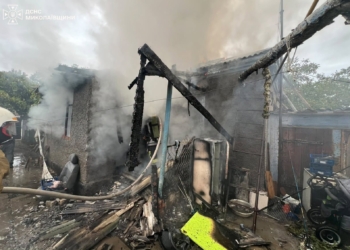 З чотирьох пожеж на Миколаївщині за добу одна спалахнула через російські атаки (ФОТО)