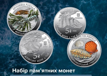 НБУ випустив нові пам’ятні монети з серії «Мешканці морських глибин»