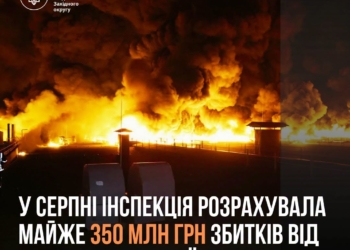 У серпні Держекоінспекція нарахувала майже 350 млн грн збитків від обстрілів Миколаївщини