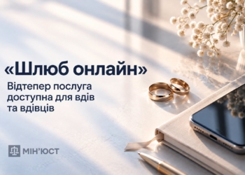 «Шлюб онлайн»: відтепер послуга доступна для вдів та вдівців