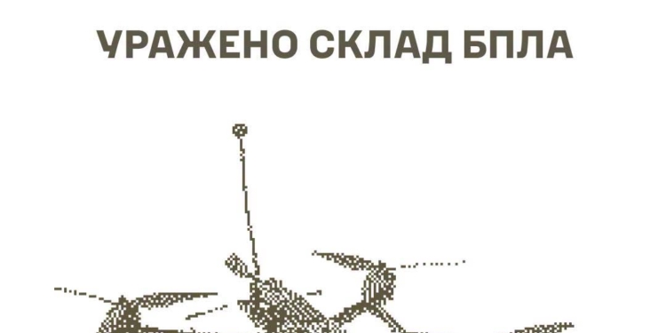 Уражено склад БпЛА, КСП та об’єкти забезпечення ворога на окупованій території