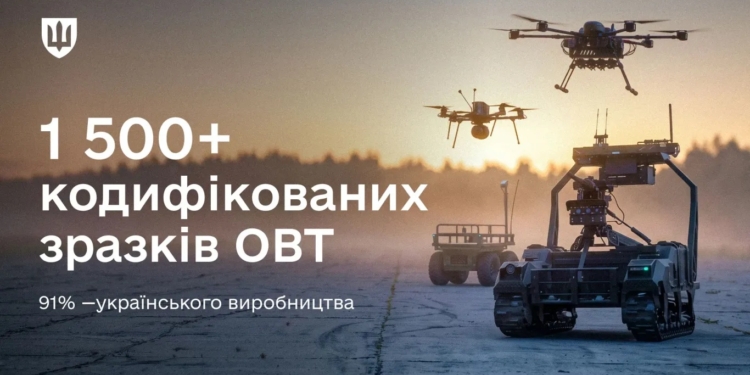 Deep strike, middle strike, РЕБ: Міноборони кодифікувало понад 1 500 нових зразків ОВТ з початку 2026 року