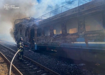 Втретє за сьогодні рашисти атакували дронами поїзд – 10 постраждалих (ФОТО, ВІДЕО)