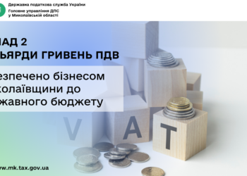 Бізнес Миколаївщини до державного бюджету забезпечив надходження понад 2 млрд грн податку на додану вартість