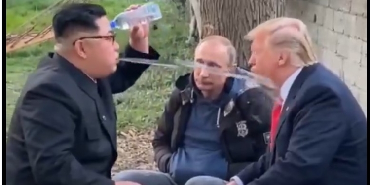 У мережі віруситься ролик із обпльованим “Трампом” (ВІДЕО)