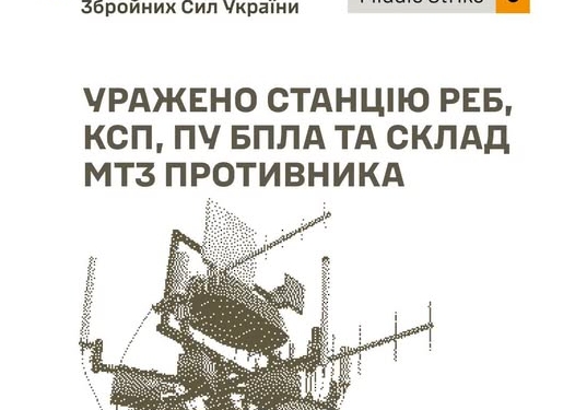 ЗСУ за нiч уразили РЕБ, КСП, ПУ БпЛА та склад МТЗ противника
